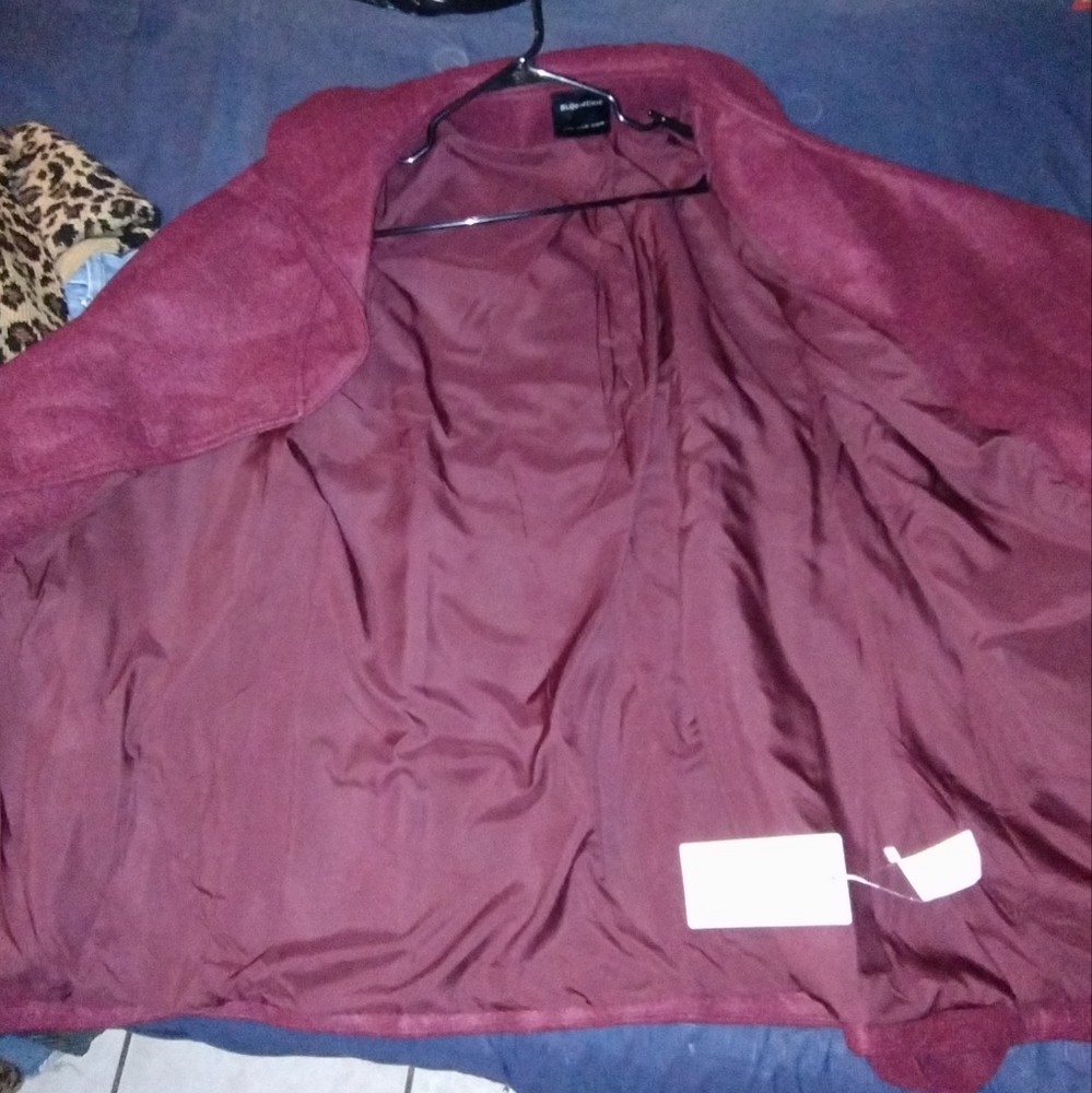 Bloomchic 14-16 size Burgundy Coat NWT - Picture 6 of 10